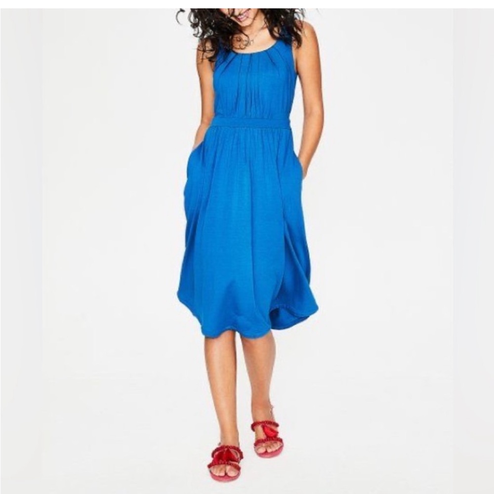 Boden Emmie Jersey Dress in Cyan